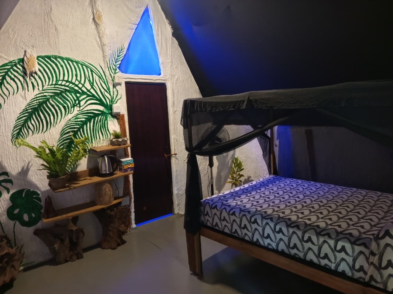Rustic bedroom design of slow living room
